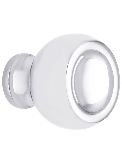 Atomic Cabinet Knob - 1 1/4 inch Diameter in Polished Chrome.